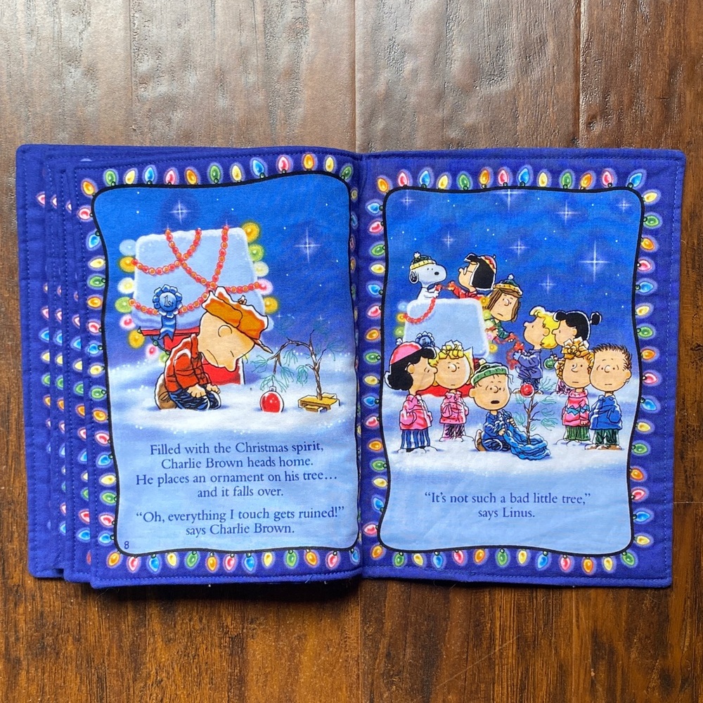 Peanuts A Charlie Brown Christmas -Fabric Plush Children’s Book - Picture 8 of 9